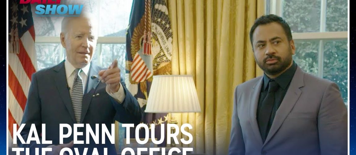 President Biden Gives Kal Penn an Oval Office Tour | The Daily Show
